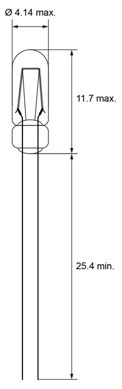 Set 10 Becuri Miniatura T1 1 4 12v Dc 09w 75ma Incandescent 117x41x254 Mm Goobay 9345 10