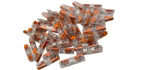 Set 10 conectori WAGO imbinare in linie cu parghie 0.2-4mm2 24-12AWG 221-2411-10