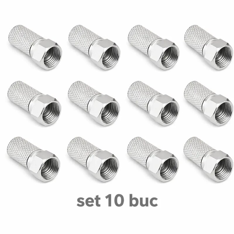 Set 10 mufe F 6.8mm cu garnitura RG6 WTY0451-10