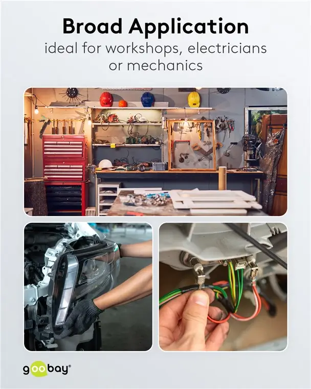 Set 10 Papuci Conectori Mama Albastru 64x08mm Goobay 17004 10