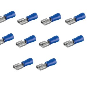 Set 20 papuci conectori mama albastru 6.4x0.8mm Goobay 17004-20