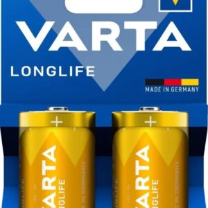 Set 2buc baterii alcaline R20 D Longlife Varta 4120