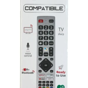 Telecomanda cu IR Cod + Bluetooth compatibila TV Sharp SHW/RMC/0133 MadeForYou (680)