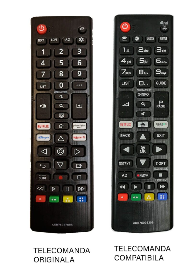 Telecomanda inlocuitoare compatibila TV LG AKB76037605 IR 1439 (418-5)