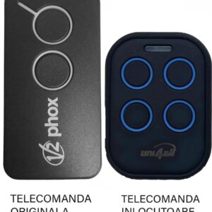 Telecomanda poarta garaj de doua si patru canale cod saritor 433.92MHz V2 Phox (853-1)