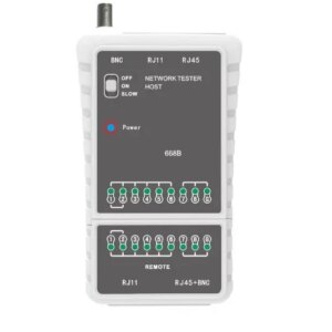 Tester MastFUYI FY668B pentru cablu retea RJ45 /telefonie RJ11 /BNC