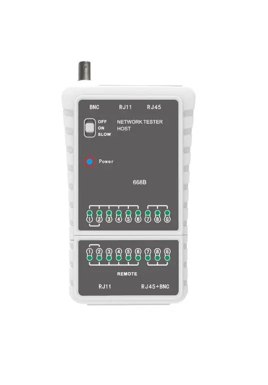 Tester MastFUYI FY668B pentru cablu retea RJ45 /telefonie RJ11 /BNC