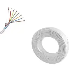10m cablu alarma 8 fire 8x0.22mm2 cupru multifilar ecranate TED Wire Expert TED002334