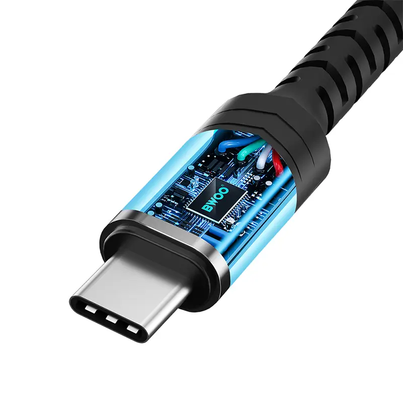Adaptor Audio Usb C Tata Jack 35 Mm Mama 10cm Negru Bwoo Bo Bz47