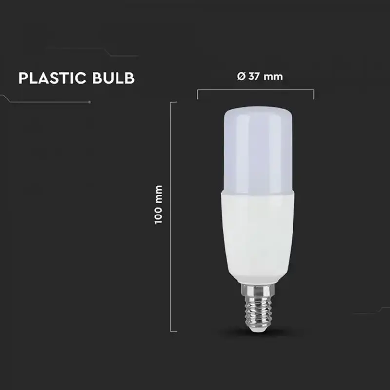 Bec Led T37 E14 75w 6500k Alb Rece V Tac Sku 24032