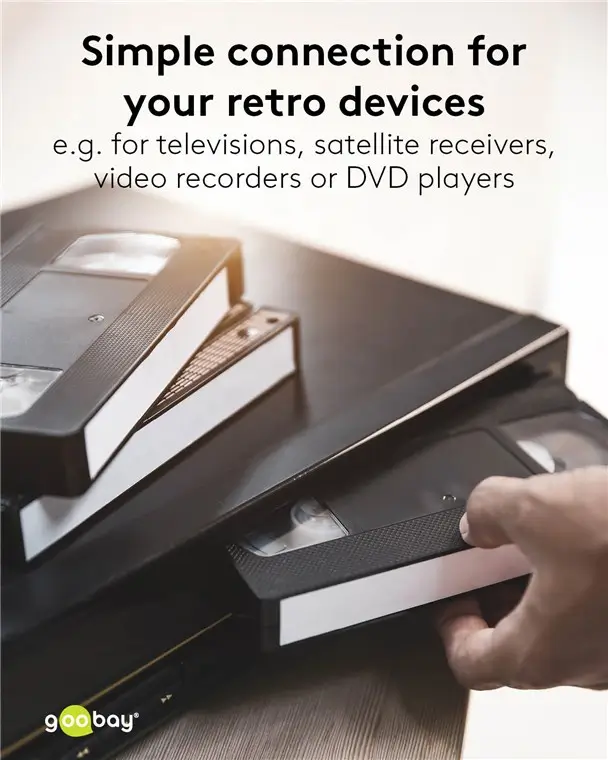 Cablu Euro Scart 21 Pini Euro Scart 21 Pini 15m Goobay 11702