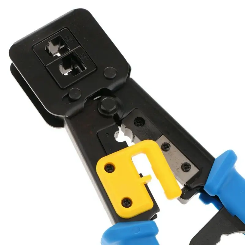 Cleste Sertizare Rj45 Rj11 Rj12 Cu Taietor De Fire Pentru Mufe Cu Pass Trough