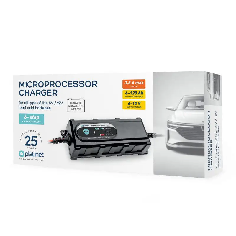 Incarcatorul Auto Inteligent Platinet Pcbc38 38a 6v 12v 4ah 120ah