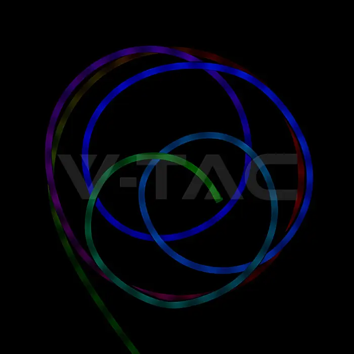 Kit Banda Led Neonflex Magic Rgb 5m 5vdc Ip20 Telecomanda V Tac Sku 24050