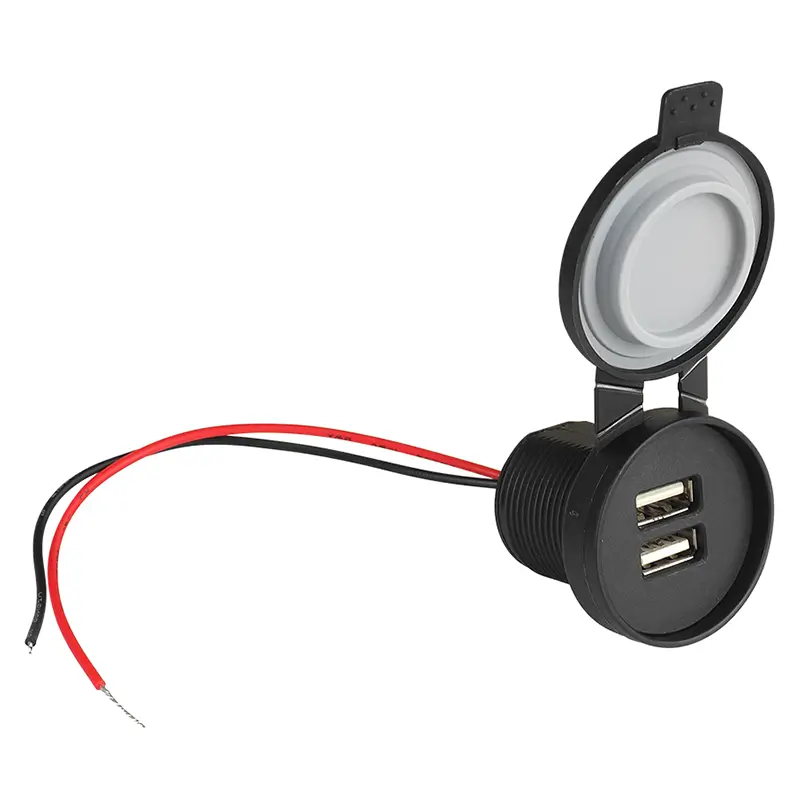 Priza auto /moto /barca IP67 2x USB 5V /2.4A 42x42x44mm LTC LXG531