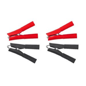 Set 4 crocodili izolati max. 30A (2x rosu + 2x negru) Cabletech KRO0398-4