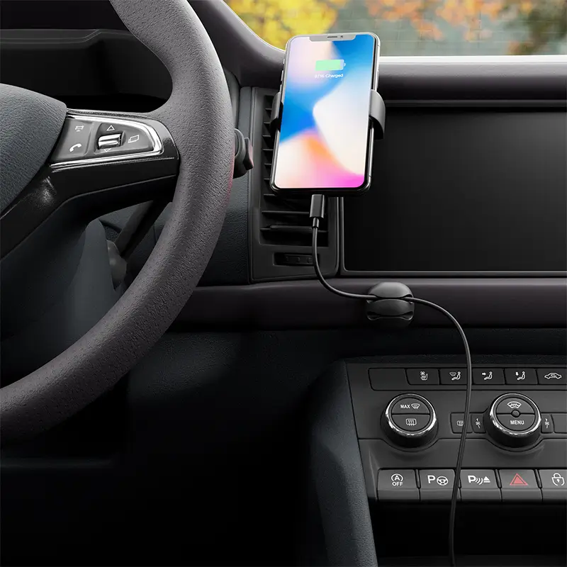 Set 6 Organizatoare Cabluri Cu Adeziv Negre Mk5541 Deleycon