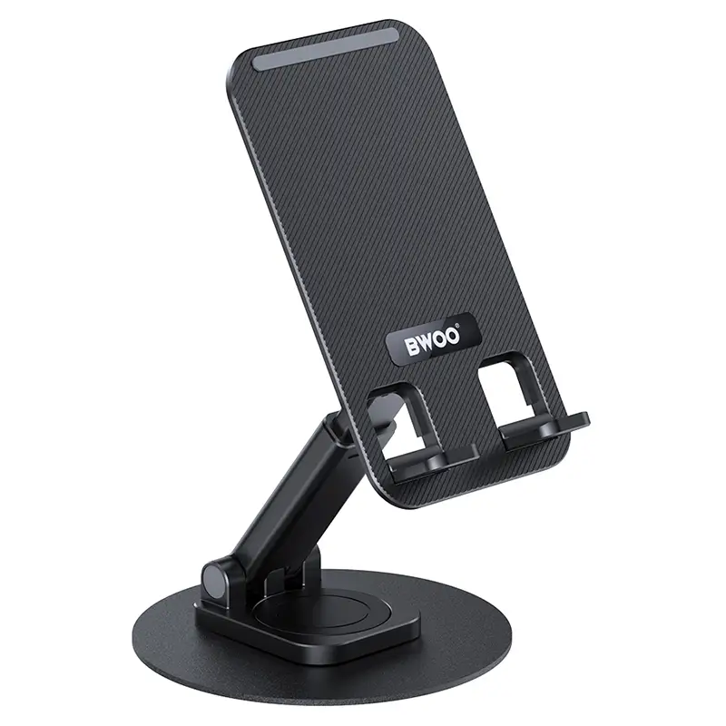 Suport Birou Rotativ 360 Grade Pentru Telefon Negru Bwoo Zj132