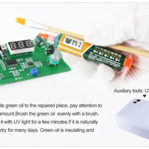 Vopsea Albastra Masca Protectie Lipire Pcb Fotosensibila Uv 10ml Bst Uvh900 Bl