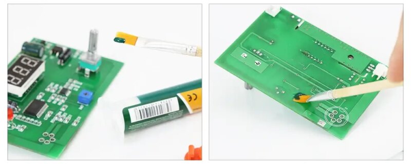 Vopsea Verde Masca Protectie Lipire Pcb Fotosensibila Uv 10ml Bst Uvh900 Gr