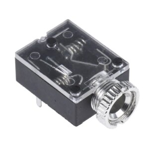 Conector Jack 3.5 mm mama stereo 3 piste cu intrerupator /montare pe panou /placa VG01221