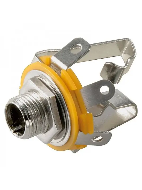 Conector Jack 6.3 mm mama stereo 3 piste montare pe panou NINIGI JC-124/6.35MM