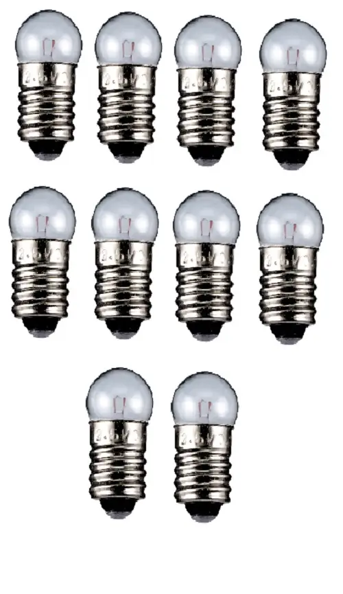 Set 10 becuri E10 12V 100mA glob Goobay 9592-10