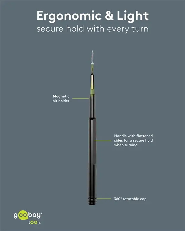 Set Surubelnita De Inalta Calitate Cu 24 Biti 28mm Otel S2 De Precizie Goobay 77836