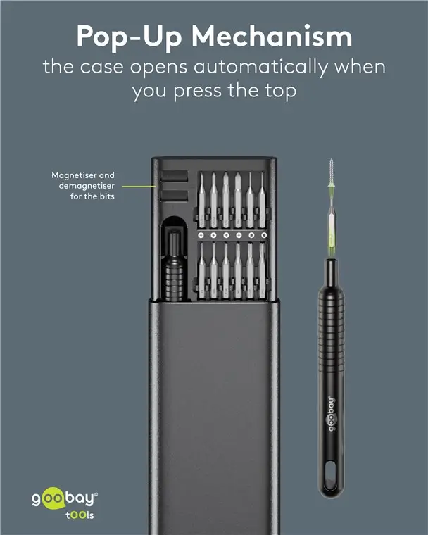Set Surubelnita De Inalta Calitate Cu 48 Biti 28mm Otel S2 De Precizie Goobay 77835