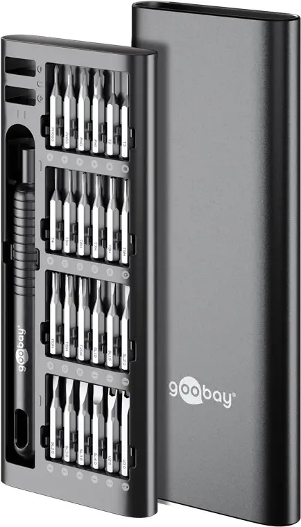 Set surubelnita de inalta calitate cu 48 biti 28mm otel S2 de precizie Goobay 77835