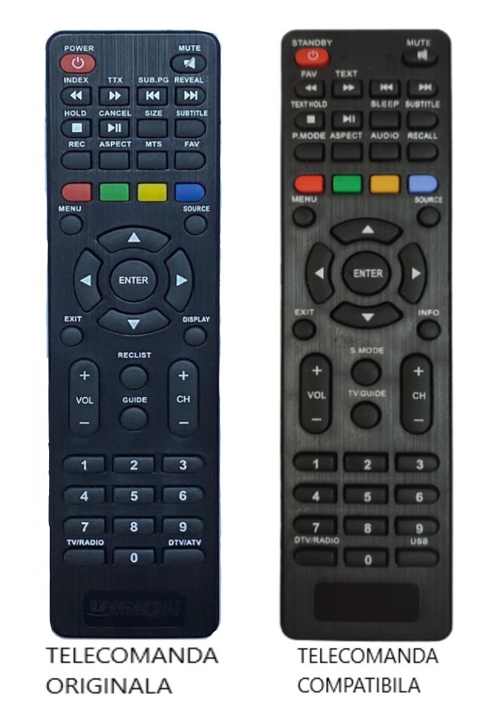 Telecomanda inlocuitoare compatibila TV Vision/ Smar Tech RMC/CBU/001N IIR1027 (398-1) Telecomanda inlocuitoare compatibila TV Vision/ Smar Tech RMC/CBU/001N IIR1027 (398-1)