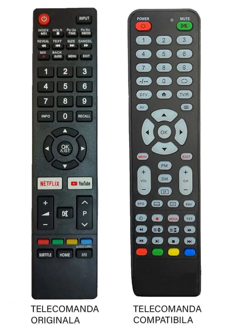Telecomanda inlocuitoare compatibila TV Vortex NEI Schneider 32NE4700 IR 40BF (380-E)
