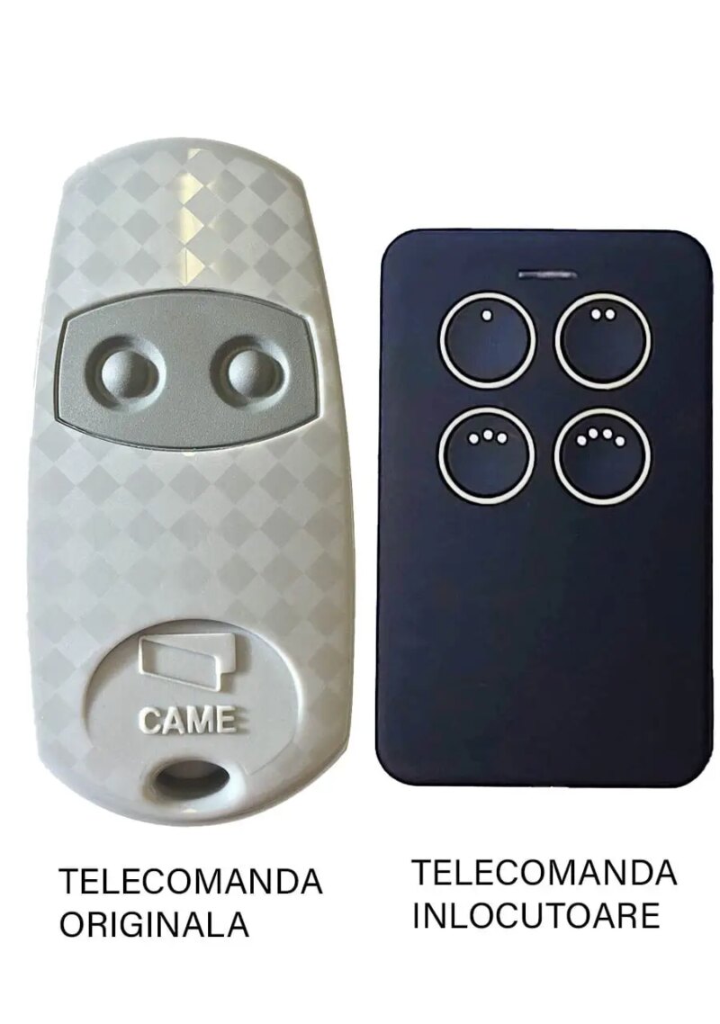 Telecomanda inlocuitoare poarta garaj 2 butoane cod fix frecventa 862.35MHz Came Top 862EE compatibila cu originalul (807)