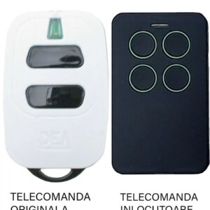 Telecomanda inlocuitoare poarta garaj 2 butoane cod saritor frecventa 433.92MHz Dea GTi2 compatibila cu originalul (810/2)