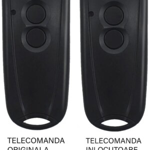Telecomanda inlocuitoare poarta garaj 2 butoane cod saritor frecventa 433.92MHz EcoStar Rsc2 compatibila cu originalul (812)
