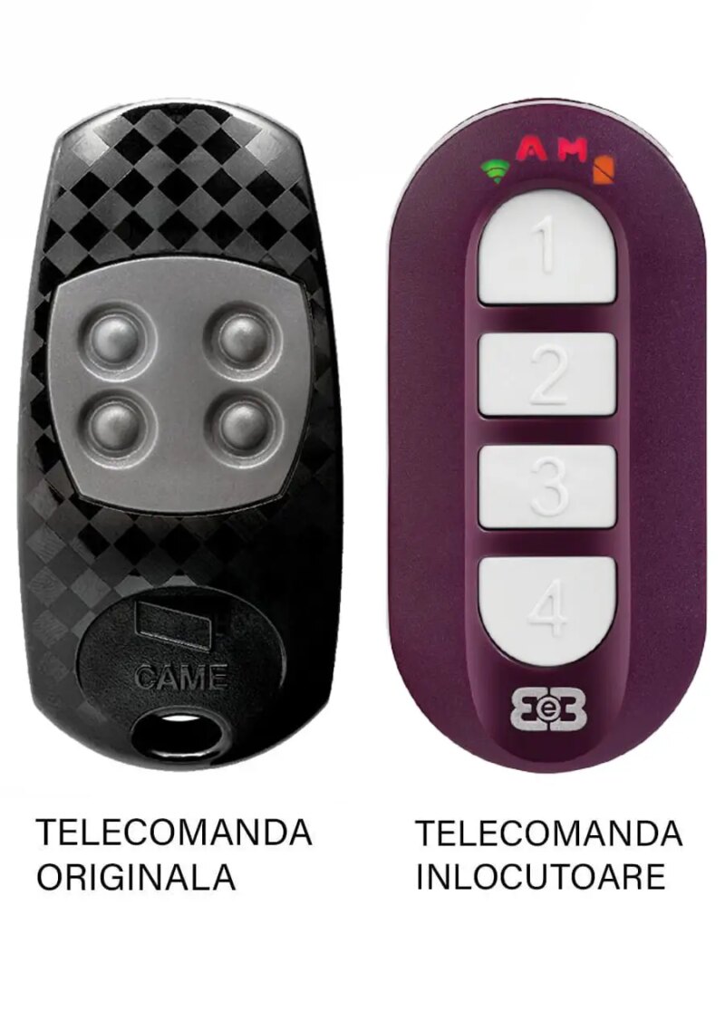 Telecomanda inlocuitoare poarta garaj Came ATO4EV 4 Butoane/ cod saritor/ 433.92Mhz (603)