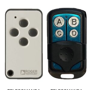 Telecomanda inlocuitoare poarta garaj de 2 si 4 canale cod fix 433.92MHz Roger E80 compatibila cu originalul (845)