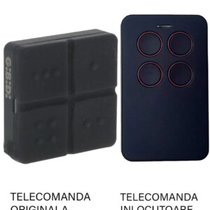 Telecomanda inlocuitoare poarta garaj de 2 si 4 canale cod saritor 433.92MHz Gibidi AU 3000 E Domino compatibila cu originalul (