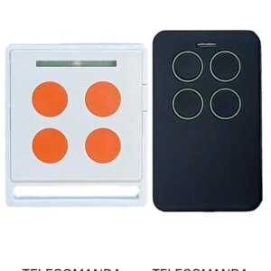 Telecomanda inlocuitoare poarta garaj de 2 si 4 canale cod saritor 433.92MHz NICE ECCO5 WO compatibila cu originalul (842-1)