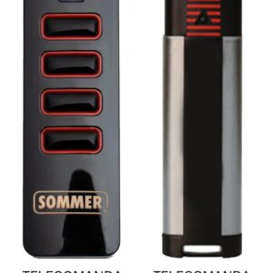 Telecomanda inlocuitoare poarta garaj de 2 si 4 canale cod saritor 433.92MHz Sommer Pearl compatibila cu originalul (850)