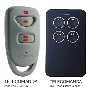 Telecomanda inlocuitoare poarta garaj Erreka Lira de doua si patru canale/ cod saritor/ 433.92MHz (814)