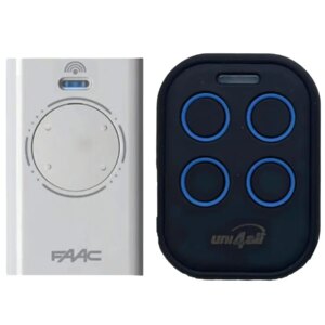 Telecomanda inlocuitoare poarta garaj FAAC XT4 433 SLH de doua si patru canale/ cod saritor/ 433.92MHz (817)