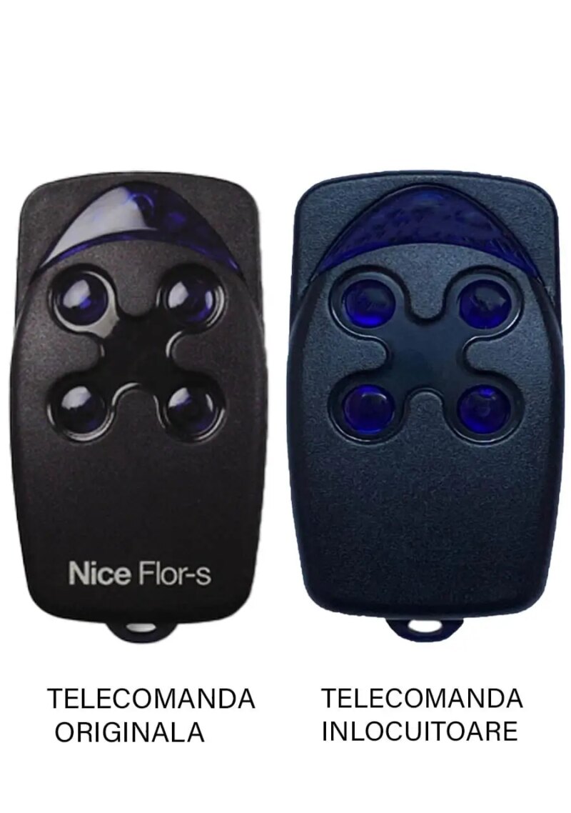 Telecomanda inlocuitoare poarta garaj radio cu 4.5 milioane de combinatii Nice Flo 4 R-S Sistem cu cod dinamic de 433.92MHz cu a Telecomanda inlocuitoare poarta garaj radio cu 4.5 milioane de combinatii Nice Flo 4 R-S Sistem cu cod dinamic de 433.92MHz cu a