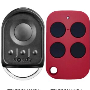 Telecomanda inlocuitoare poarta garaj Somfy KeyGO RTS pe patru canale/ 433.92MHz (447)