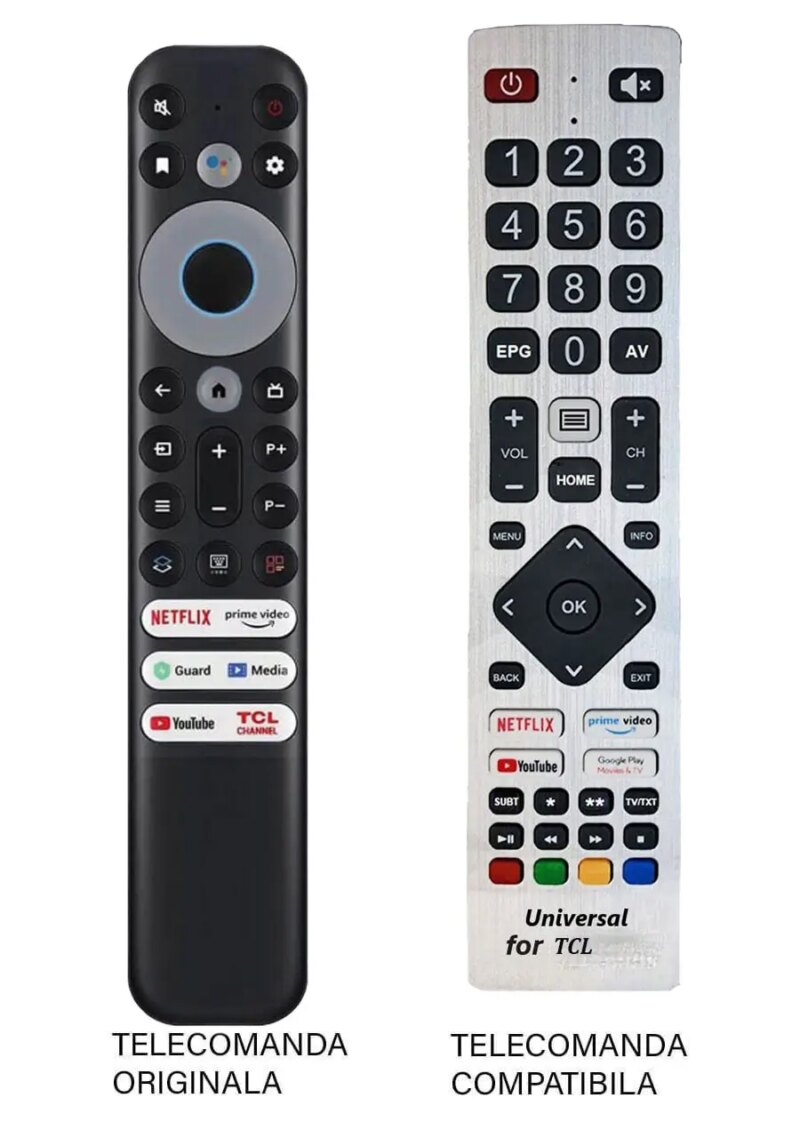 Telecomanda inlocuitoare TV TCL RC902V FMR1 compatibil cu originalul (574-1) Telecomanda inlocuitoare TV TCL RC902V FMR1 compatibil cu originalul (574-1)