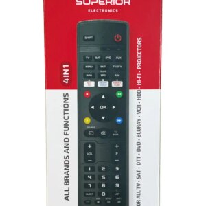 Telecomanda SUPERIOR 4in1 Universala TV /SAT /DVD /AUX IR cod programabil Superior SUPTB031 (216)