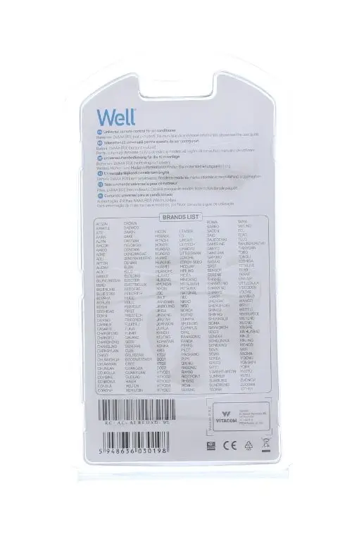 Telecomanda Universala Pentru Aparate De Aer Conditionat Well Rc Ac Airload Wl
