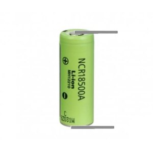 Acumulator 18500 LI-ION 3.6V 2040mAh 3.8A Panasonic NCR18500A-2040-U cu lamele sudate in U