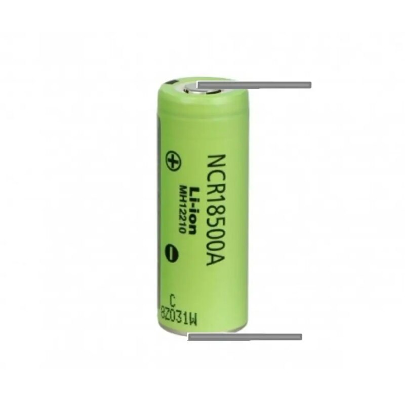 Acumulator 18500 LI-ION 3.6V 2040mAh 3.8A Panasonic NCR18500A-2040-U cu lamele sudate in U Acumulator 18500 LI-ION 3.6V 2040mAh 3.8A Panasonic NCR18500A-2040-U cu lamele sudate in U