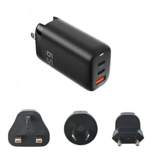 Alimentator 2x USB-C 3.1 + USB3.0 PD 3.0 65W + 3 adaptoare pentru calatorii